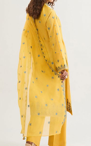 Kayseria Mustard Lawn Suit | Pakistani Lawn Dress in USA- Image 2