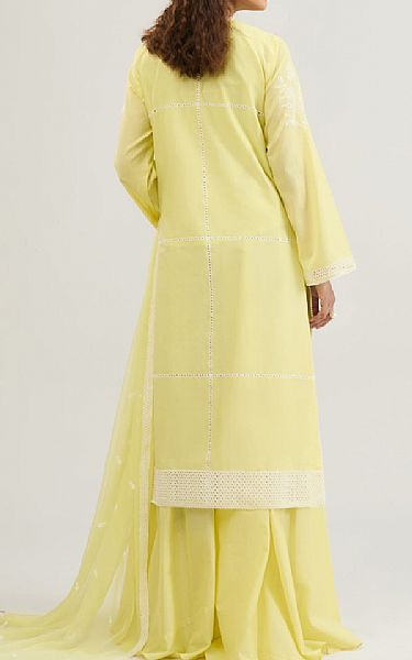 Kayseria Pastel Yellow Lawn Suit | Pakistani Lawn Dress in USA- Image 2