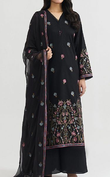 Kayseria Black Lawn Suit | Pakistani Lawn Dress in USA- Image 1