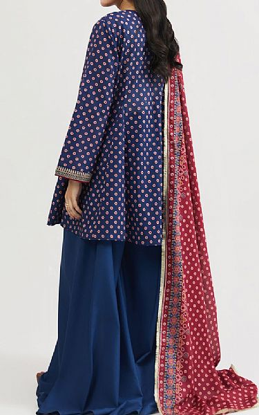 Kayseria Navy Blue Lawn Suit | Pakistani Lawn Dress in USA- Image 2