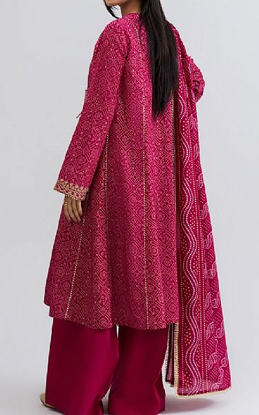 Kayseria Hot Pink Lawn Suit | Pakistani Lawn Dress in USA- Image 2