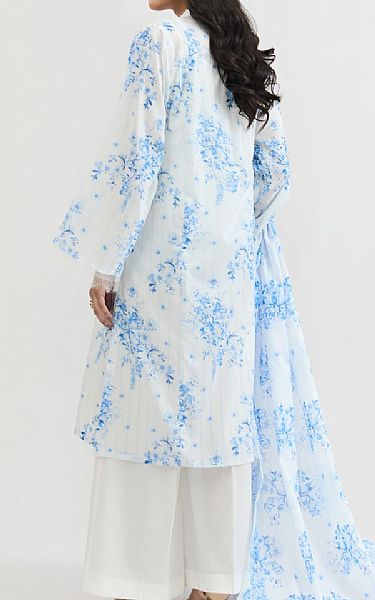 Kayseria Off White/Blue Lawn Suit | Pakistani Lawn Dress in USA- Image 2
