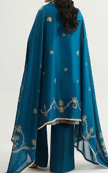 Kayseria Zinc Blue Lawn Suit | Pakistani Lawn Dress in USA- Image 2