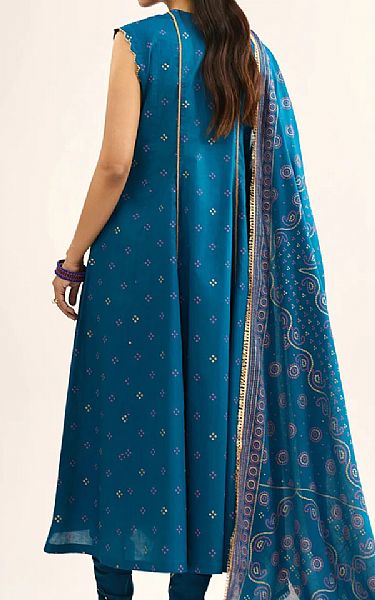 Kayseria Teal Blue Lawn Suit | Pakistani Lawn Dress in USA- Image 2