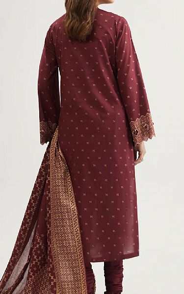 Kayseria Maroon Lawn Suit | Pakistani Lawn Dress in USA- Image 2