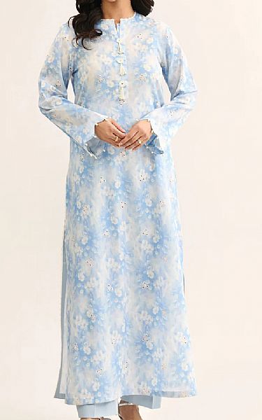 Kayseria Sky Blue Lawn Suit (2 pcs) | Pakistani Lawn Dress in USA- Image 1