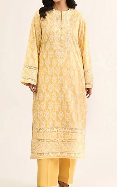 Kayseria Yellow Lawn Suit (2 pcs) | Pakistani Lawn Dress in USA- Image 1