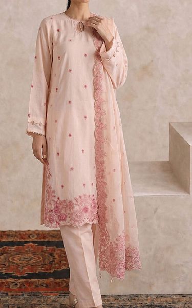 Kayseria Peach Lawn Suit | Pakistani Lawn Dress in USA- Image 1