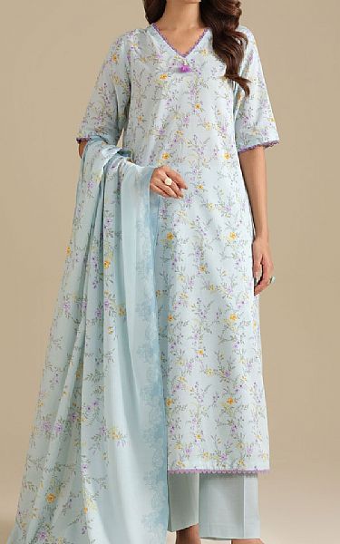Kayseria Sky Blue Lawn Suit | Pakistani Lawn Dress in USA- Image 1