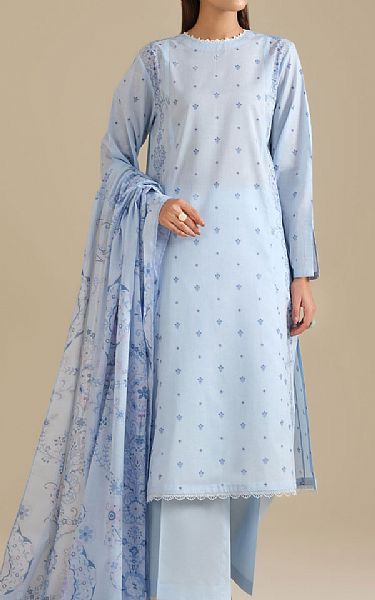 Kayseria Ice Blue Lawn Suit | Pakistani Lawn Dress in USA- Image 1