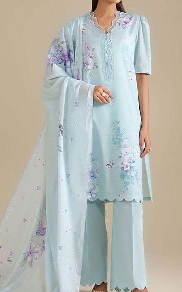 Kayseria Sky Blue Lawn Suit | Pakistani Lawn Dress in USA- Image 1