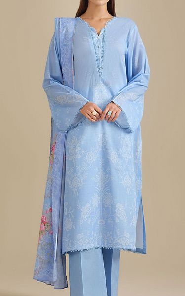 Kayseria Baby Blue Lawn Suit | Pakistani Lawn Dress in USA- Image 1