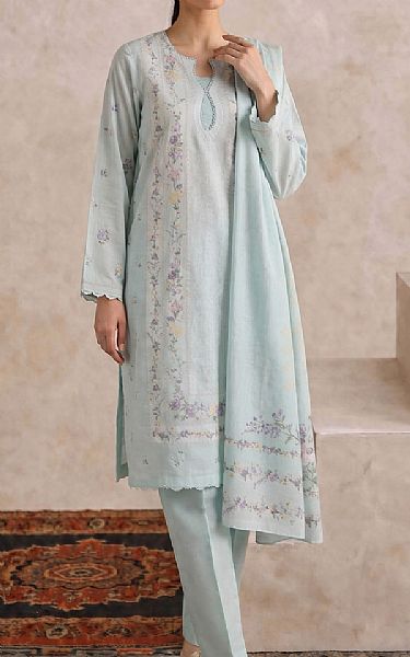 Kayseria Light Turquoise Lawn Suit | Pakistani Lawn Dress in USA- Image 1