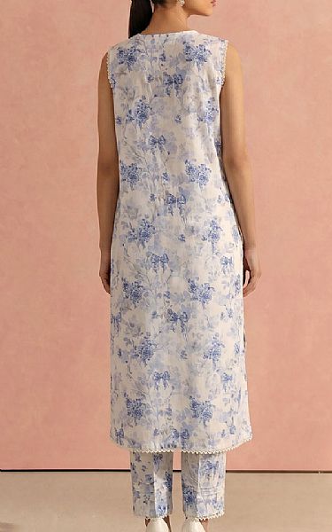Kayseria White/Blue Lawn Suit (2 pcs) | Pakistani Lawn Dress in USA- Image 2