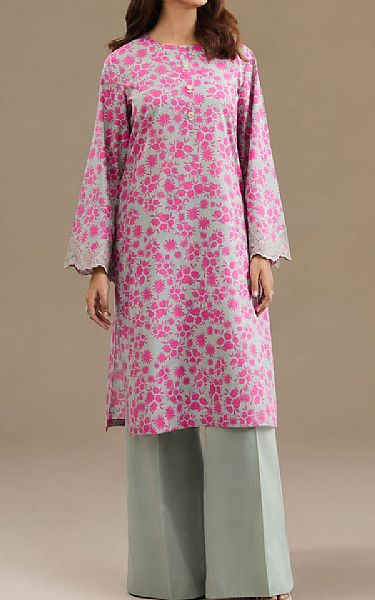 Kayseria Grey/Magenta Lawn Suit (2 pcs) | Pakistani Lawn Dress in USA- Image 1