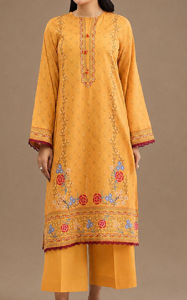 Kayseria Mustard Lawn Suit (2 pcs) | Pakistani Lawn Dress in USA- Image 1