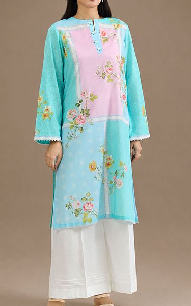 Kayseria Turquoise Lawn Suit (2 pcs) | Pakistani Lawn Dress in USA- Image 1