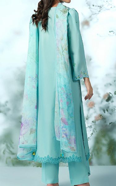 Kayseria Pale Aqua Lawn Suit | Pakistani Lawn Dress in USA- Image 2