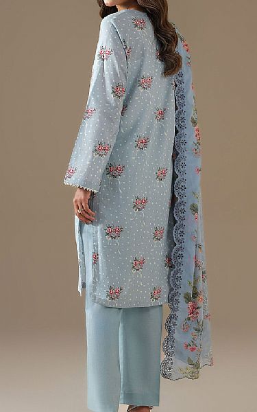 Kayseria Pale Blue Lawn Suit | Pakistani Lawn Dress in USA- Image 2