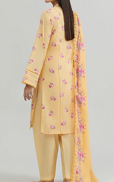 Kayseria Pale Yellow Lawn Suit | Pakistani Lawn Dress in USA- Image 2