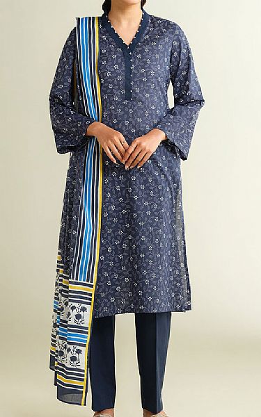Kayseria Blueberry Lawn Suit | Pakistani Lawn Dress in USA- Image 1