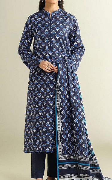 Kayseria Navy Blue Lawn Suit | Pakistani Lawn Dress in USA- Image 1