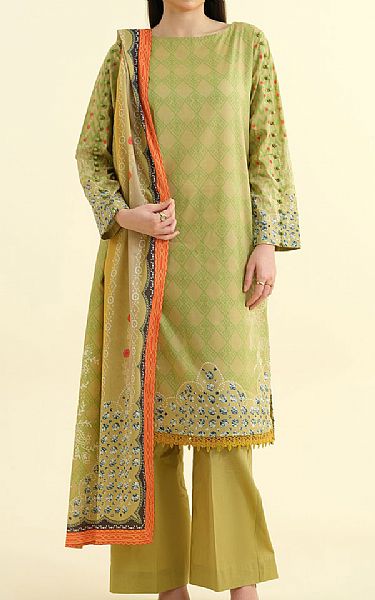 Kayseria Olive Lawn Suit | Pakistani Lawn Dress in USA- Image 1
