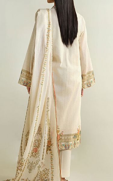 Kayseria Off-white Lawn Suit | Pakistani Lawn Dress in USA- Image 2