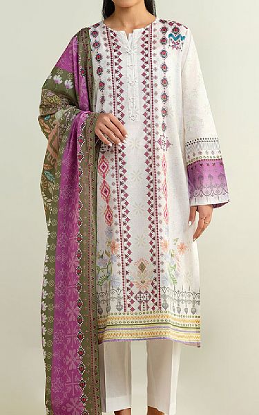 Kayseria Off-white Lawn Suit | Pakistani Lawn Dress in USA- Image 1