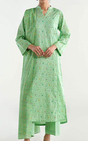 Kayseria Mint Green Lawn Suit | Pakistani Lawn Dress in USA- Image 1