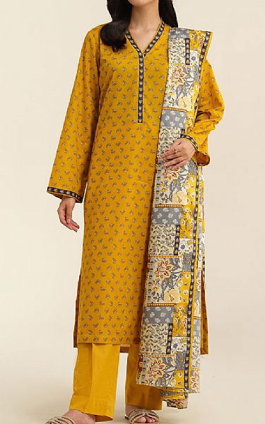 Kayseria Mustard Lawn Suit | Pakistani Lawn Dress in USA- Image 1