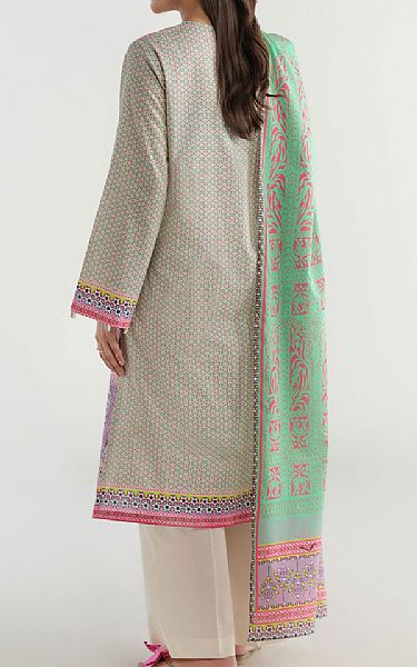 Kayseria Gre/PInk Lawn Suit | Pakistani Lawn Dress in USA- Image 2