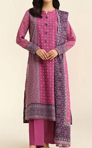 Kayseria Magenta Lawn Suit | Pakistani Lawn Dress in USA- Image 1