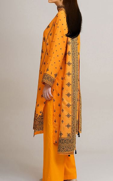 Kayseria Orange Lawn Suit | Pakistani Lawn Dress in USA- Image 2