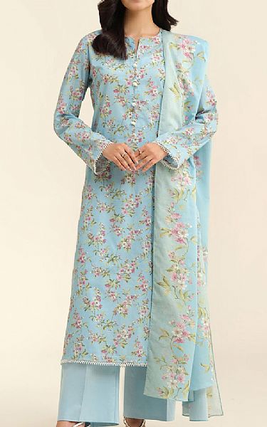 Kayseria Baby Blue Lawn Suit | Pakistani Lawn Dress in USA- Image 1