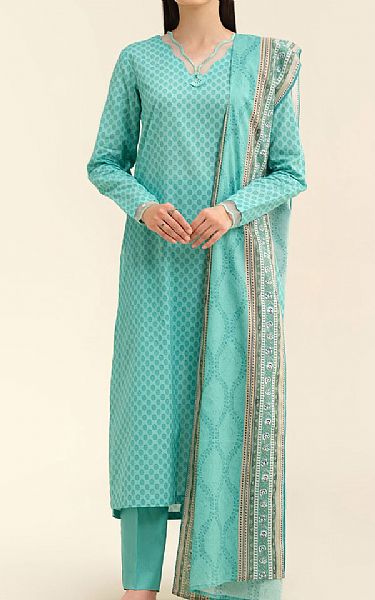 Kayseria Dark Turquoise Lawn Suit | Pakistani Lawn Dress in USA- Image 1