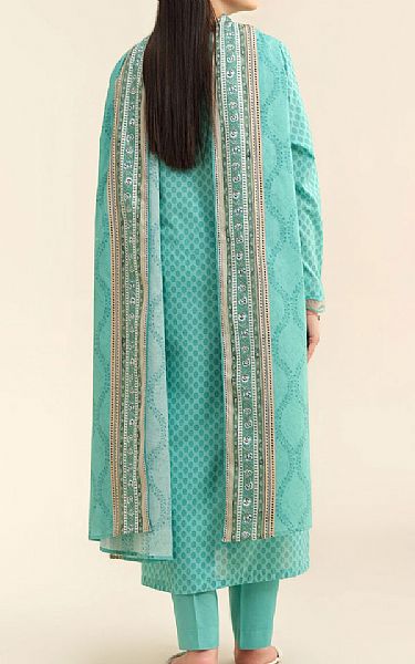 Kayseria Dark Turquoise Lawn Suit | Pakistani Lawn Dress in USA- Image 2