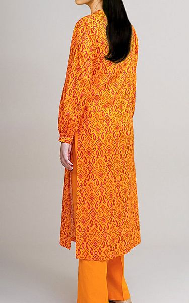 Kayseria Orange Lawn Suit (2 pcs) | Pakistani Lawn Dress in USA- Image 2