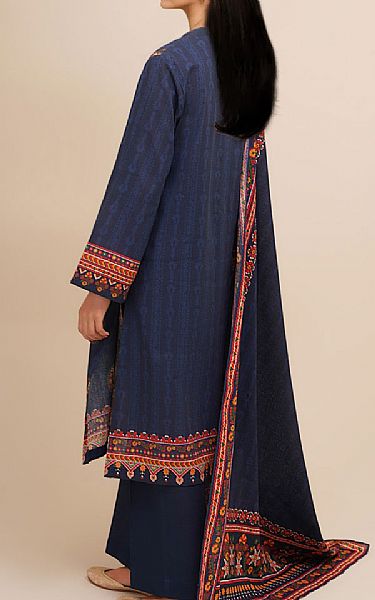 Kayseria Blue Khaddar Suit | Pakistani Winter Dresses in USA- Image 2