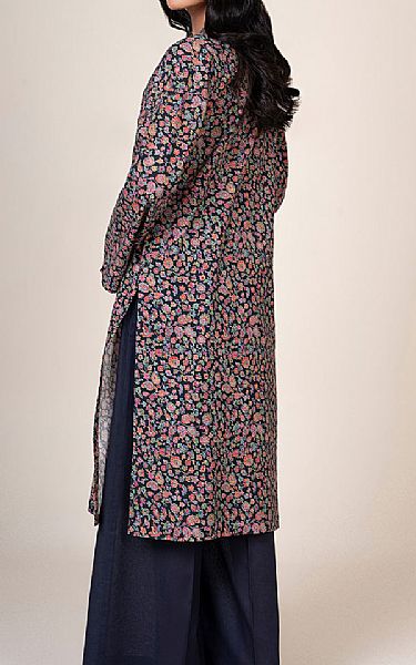 Kayseria Navy Khaddar Suit (2 Pcs) | Pakistani Winter Dresses in USA- Image 2