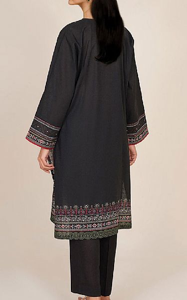 Kayseria Black Khaddar Suit (2 Pcs) | Pakistani Winter Dresses in USA- Image 2