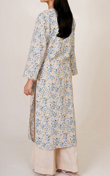 Kayseria Off-white Khaddar Suit (2 Pcs) | Pakistani Winter Dresses in USA- Image 2