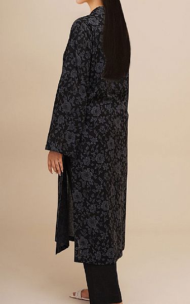 Kayseria Black Khaddar Suit (2 Pcs) | Pakistani Winter Dresses in USA- Image 2