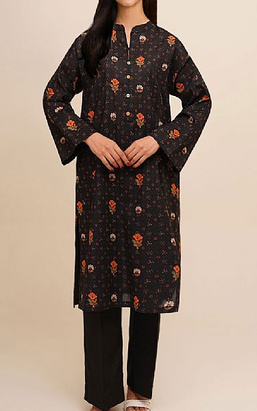 Kayseria Black Khaddar Suit (2 Pcs) | Pakistani Winter Dresses in USA- Image 1
