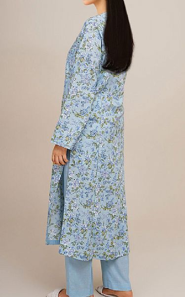 Kayseria Sky Blue Khaddar Suit (2 Pcs) | Pakistani Winter Dresses in USA- Image 2