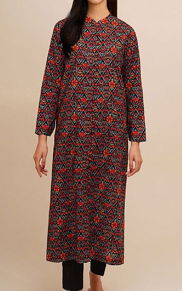 Kayseria Black Khaddar Suit (2 Pcs) | Pakistani Winter Dresses in USA- Image 1