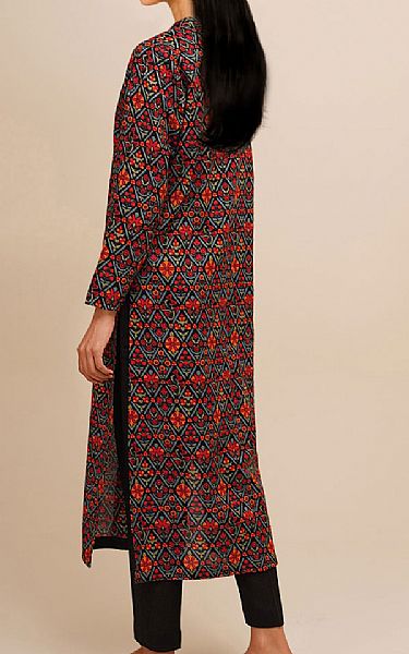 Kayseria Black Khaddar Suit (2 Pcs) | Pakistani Winter Dresses in USA- Image 2