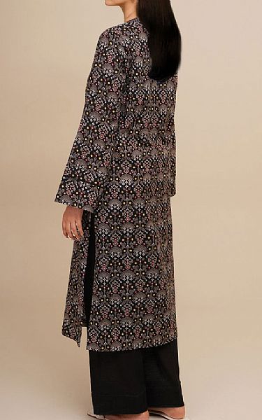 Kayseria Black Khaddar Suit (2 Pcs) | Pakistani Winter Dresses in USA- Image 2