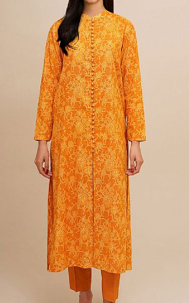 Kayseria Mustard Khaddar Suit (2 Pcs) | Pakistani Winter Dresses in USA- Image 1
