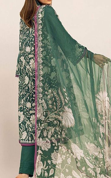 Khaadi Green Cambric Suit | Pakistani Winter Dresses- Image 2